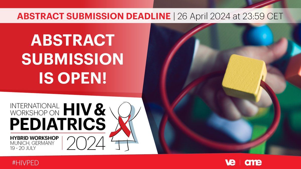 The Abstract Submission Portal for @Academic_MedEdu's #HIVPED 2024 is open! Use this ⬇️ link to submit your abstract before April 26: bit.ly/49A4e8W