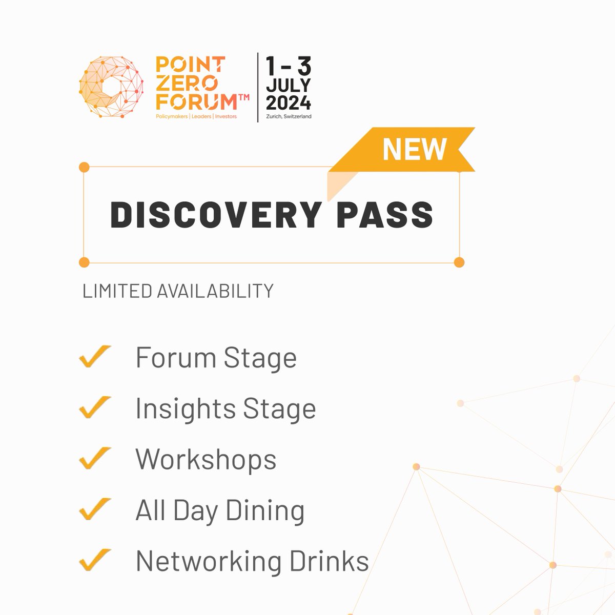 Is the Discovery Pass right for you? Deep dive into policy-tech progress in financial services for less! Only a limited number of €580 passes are available, so register your #PZF2024 pass now: hubs.ly/Q02s3qVq0 View agenda: hubs.ly/Q02s3qh30