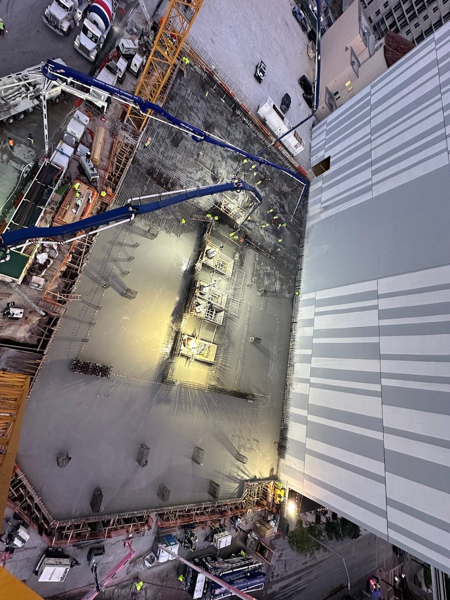10020 cubic yds Foundation pour at #okantowermiami - very proud of this pour &amp; the challenges we overcame! 💪🔥 #readymix #buildingabetterfuture <a href="/cemexMiami/">#CemexMiami 🇺🇸</a> <a href="/Cemex_USA/">Cemex US</a> <a href="/CemexFec/">Cemex FEC Quarry 🇺🇸</a> <a href="/CX_Miami_Cement/">Cemex Miami Cement</a> thank you to all our partners! #ThankYou