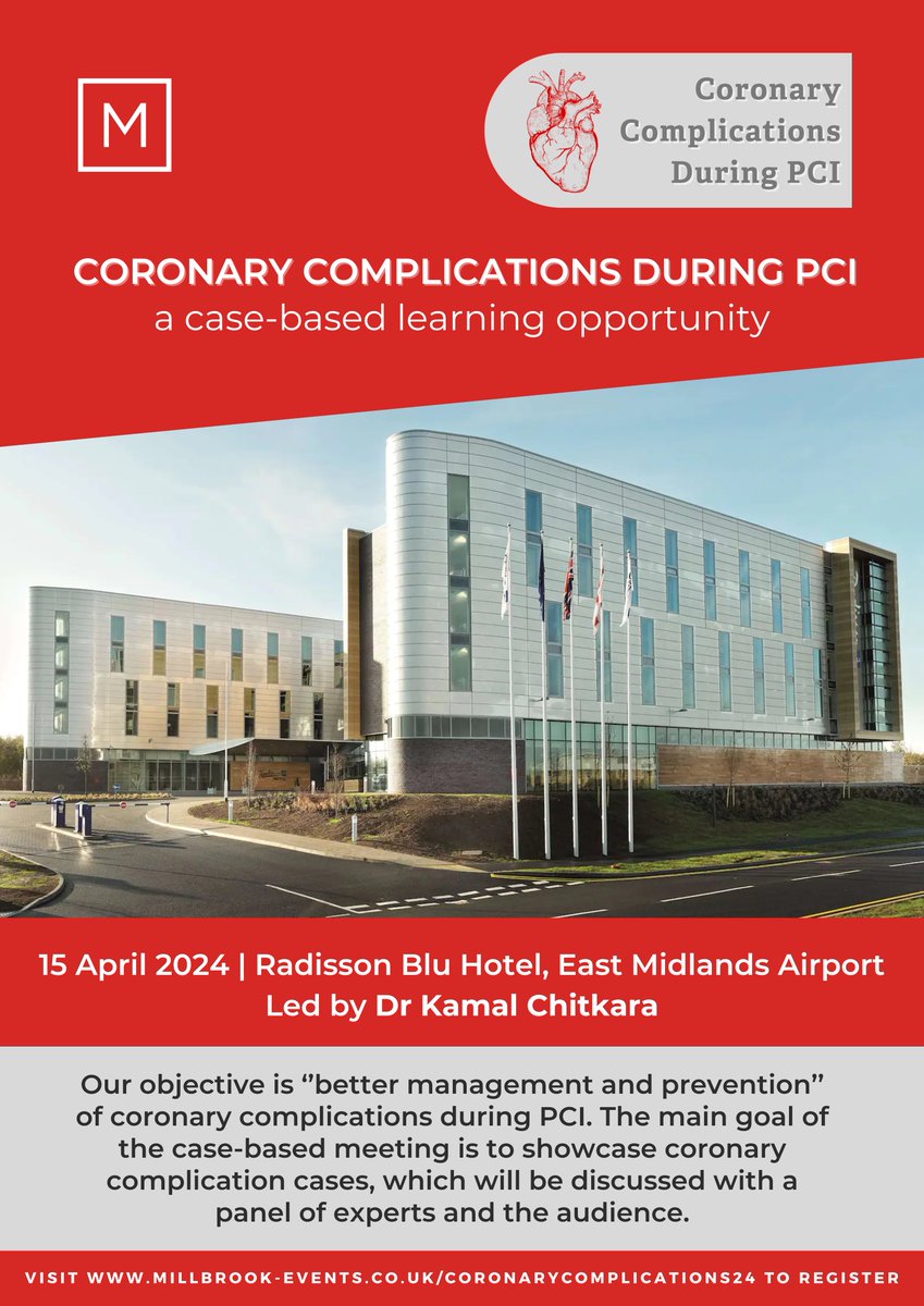 Who's looking forward to Coronary Complications During PCI next week? We are, and it seems you are too with over 70% of places taken!🙋 It's not too late to be a part of #CoronaryComplications! Submit a case and register yourself here: bit.ly/47bzQzM #CardioEd #MedEd