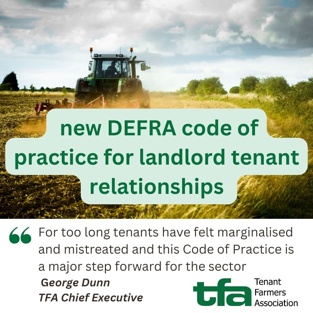 Now that the DEFRA Code of Practice has been published, the TFA will be pushing for the appointment of a Tenant Farming Commissioner who can oversee and develop the code as needed. An announcement about the appointment is expected in May. Read more here 👉bit.ly/43Sxy92