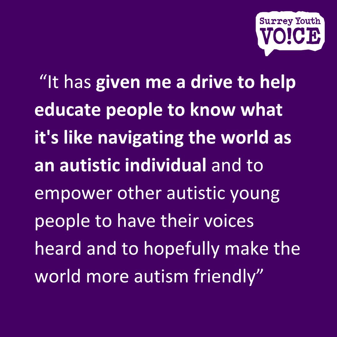 Today is the last day of #AutismAcceptanceWeek! Emma, our participation worker, has shared a wonderful quote about her time participating in our ATLAS groups . If you are an autistic young person, find out more about ATLAS 👉 orlo.uk/cib4M