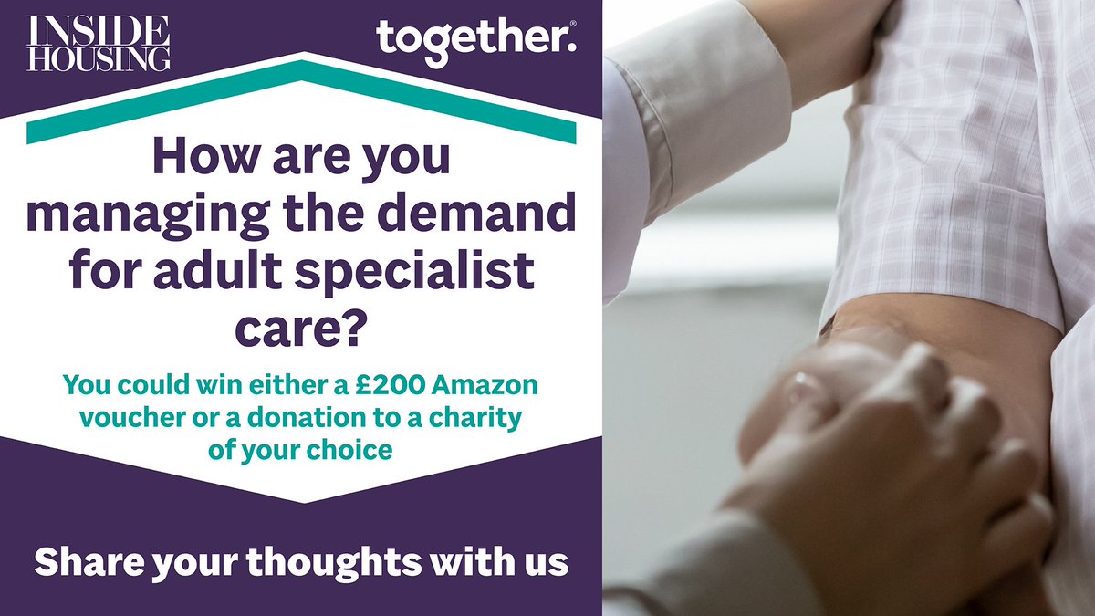 How are you managing the demand for #adultspecialistcare?

@insidehousing has partnered with @Together_Money to hear from #localauthorities about their experience in delivering #specialistcare: bit.ly/4aDbhho

#UKhousing #sponsored