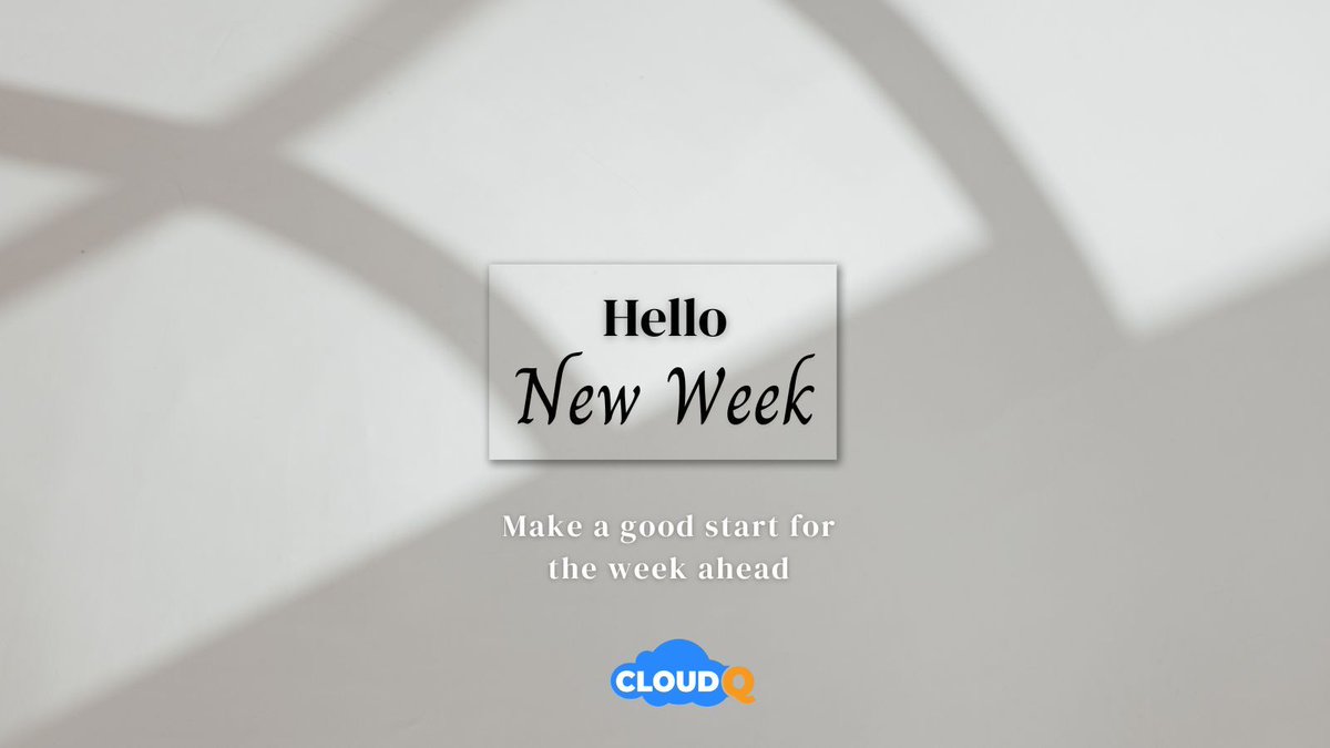 It's a new week! It's the start of a new week. #behappyalways #cloudQ #newweeknewgoals #BeHappy #NewWeek #April #motivation #2024goals