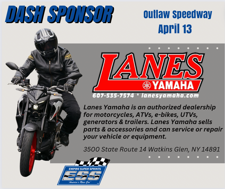 Thank you to Lane's Yamaha for their support! @OutlawSpeedPR