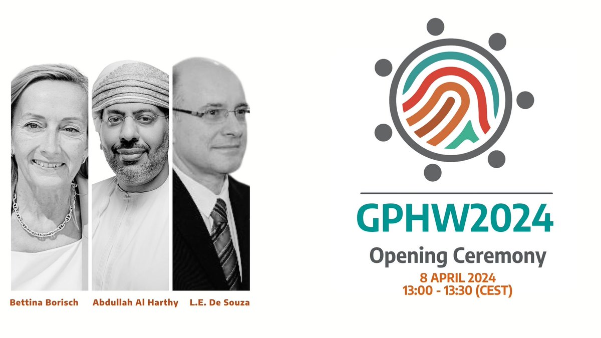 @WFPHA_FMASP @MelissaSweetDr @CroakeyNews @LomazziMarta @BBorisch @IndigenousWFPHA 🛑Happening NOW! Join us for the opening ceremony of #GPHW24! 🛑 Global public health leaders will officially inaugurate the third edition of Global Public Health Week today, April 8, 2024, at 13:00 CEST. 🎥 fb.watch/rjyiFhBPv-/