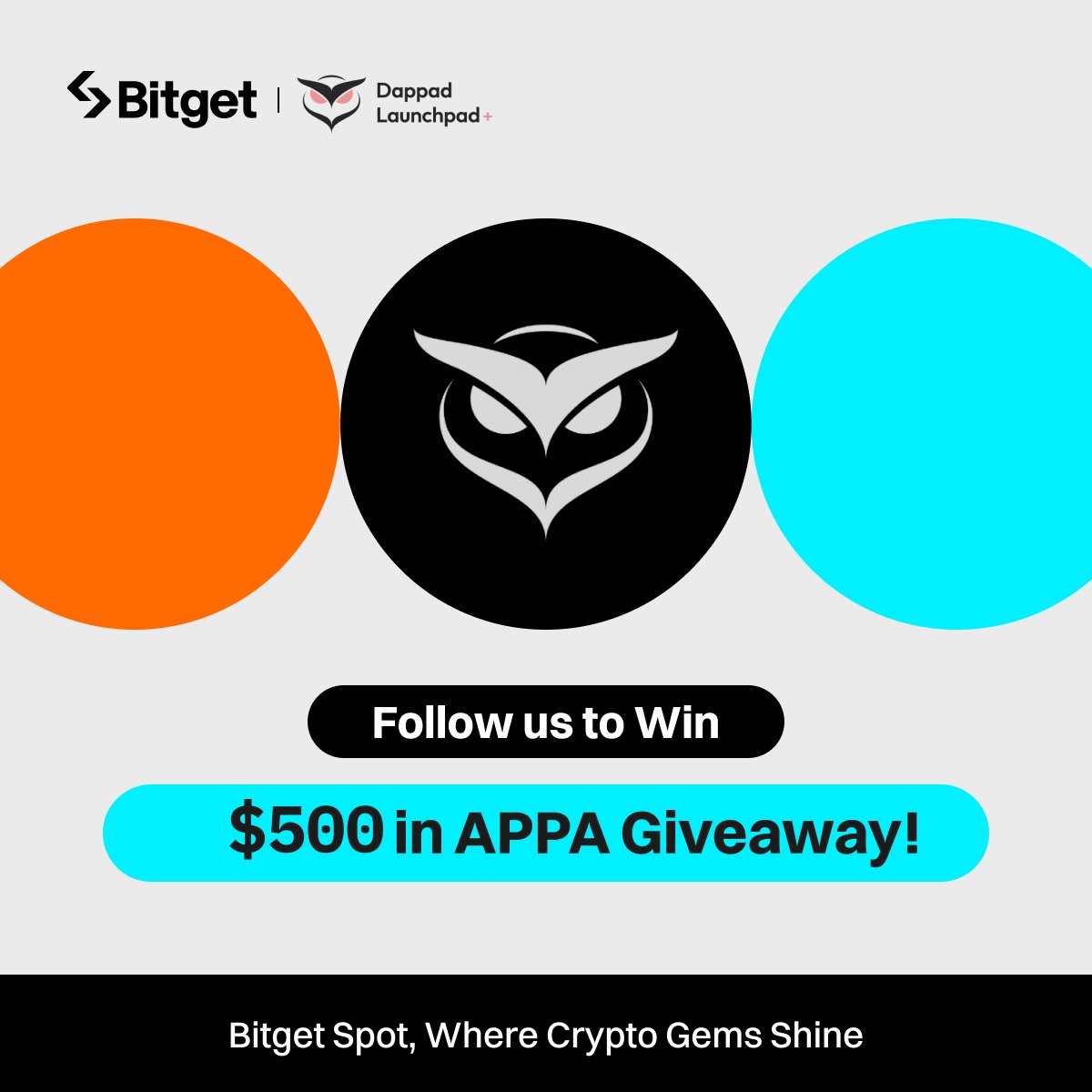 Join the #Bitget x $APPA Giveaway! 💰 $500 worth of $APPA (10 winners) 1⃣ Follow @bitgetglobal @Dappadofficial 2⃣ Repost with #DappadListBitget & tag your friends 3⃣ Fill out the form: forms.gle/9s78TupycRpV6L…