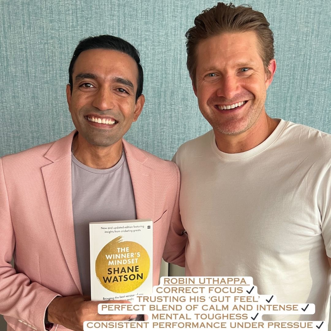 ShaneRWatson33's tweet photo. Learn how to develop these mental skills for yourself too with ‘The Winners Mindset’
⭐️⭐️Available now in India ⭐️⭐️
@harpercollinsin
#Winning #Performance #ReachingYourPotential #MentalToughness #Coaching #T20Cricket #READWithHarperCollins #SelfHelp https://t.co/RAW7X00JWU