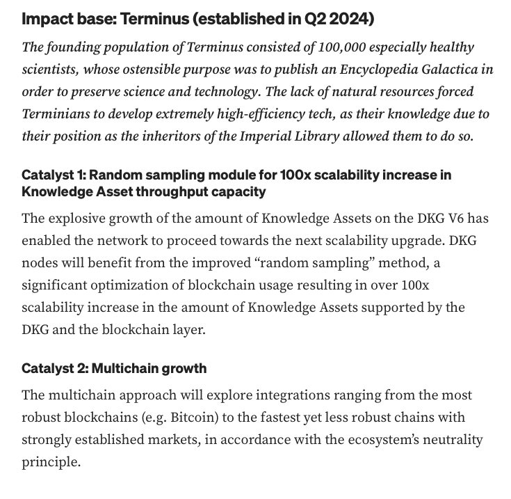 @Trader6T @BranaRakic As described in the V8 Foundation (somewhat more detailed roadmap also relevant for you question), within Q1 2024 the focus has been on building the enablers (eg. delegated staking) that would help our ecosystem meet targets related to utilisation of TRAC utility token for…