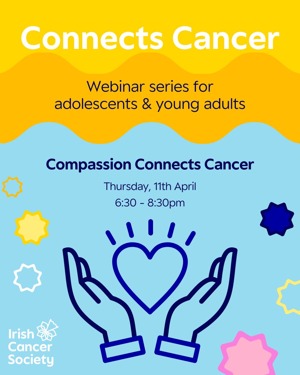 Our AYA Cancer Awareness events continue with: 💆‍♀️Compassion Connects Cancer on Thursday, April 11th! Join mindfulness coach Britt and Boots Beauty Academy Trainer – Michelle O’Sullivan for an evening of pampering & relaxation 🌺🧘‍♂️ Signup: forms.office.com/e/Fh9W7K3tYf