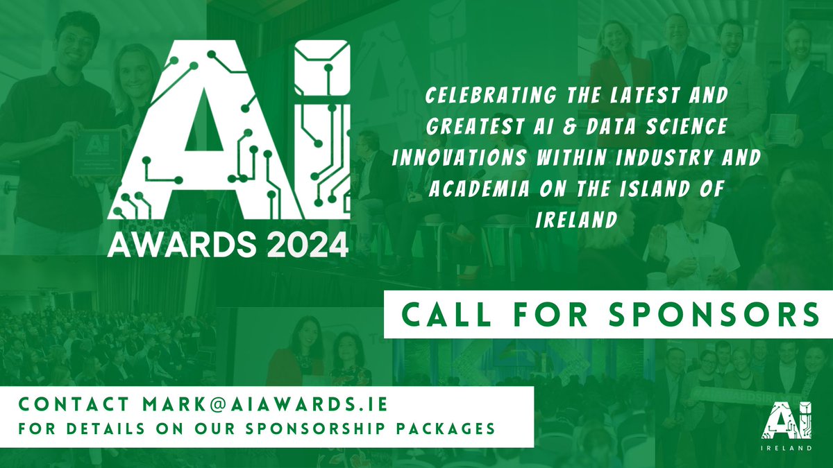 🏆Call for #Sponsors: Join Us for the 2024 #AIAwardsIrl 🏆 The 6th annual #AI Awards is coming this November and we're inviting esteemed partners and innovators to join us as sponsors and be a part of something truly extraordinary. Details: linkedin.com/posts/aiawards…