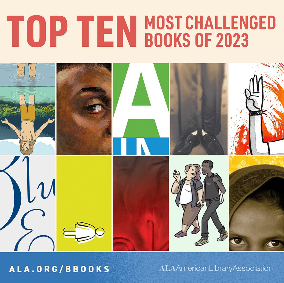 American Library Association (ALA) Releases Annual List of the Top 10 Most Challenged #Books of 2023 ow.ly/Z4re50RaksP #libraries #reading #bookbans