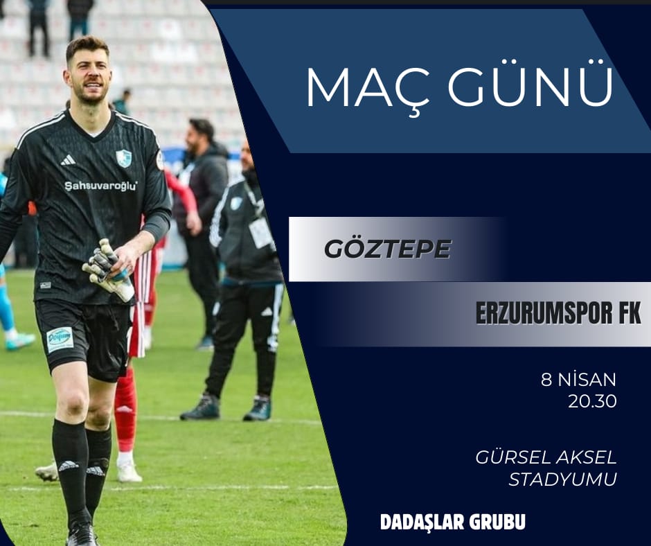 🔥 MAÇ GÜNÜ 🏆 29. Hafta 🆚 Göztepe 🗓️ 08.04.2024 🕰 20.30 🏟️ Gürsel Aksel Stadyumu #Erzurumspor #DadaşlarGrubu