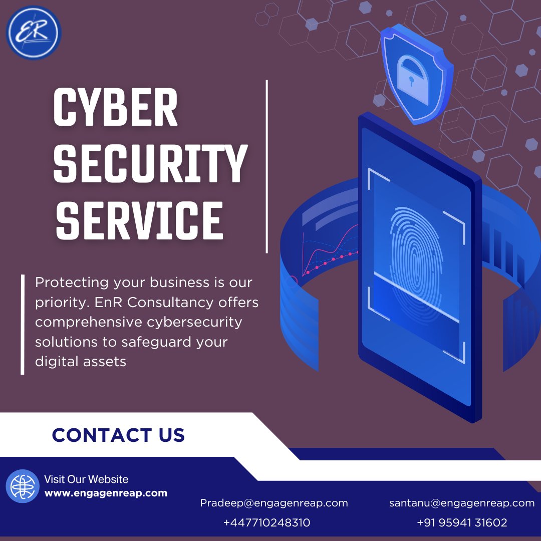 services_enr's tweet photo. 💻 Cyber Security Service -
Protecting your business is our priority. EnR Consultancy offers comprehensive #cybersecurity solutions to safeguard your digital assets 👩‍💻

For more information visit - https://t.co/XdQbUX1jF4

Contact Us -
+44 771024830
+91 95941 31602 https://t.co/Cewzt7GcwR