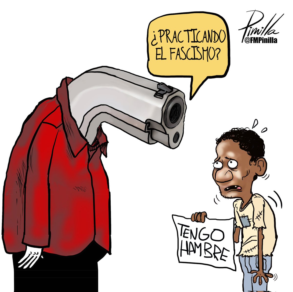 Listos para disparar contra los fascistas...
•
#caricatura para @elnacionalweb 
•
#caricatura #cartoon #venezolanos #venezuela🇻🇪 #Venezuela #politicalcartoon