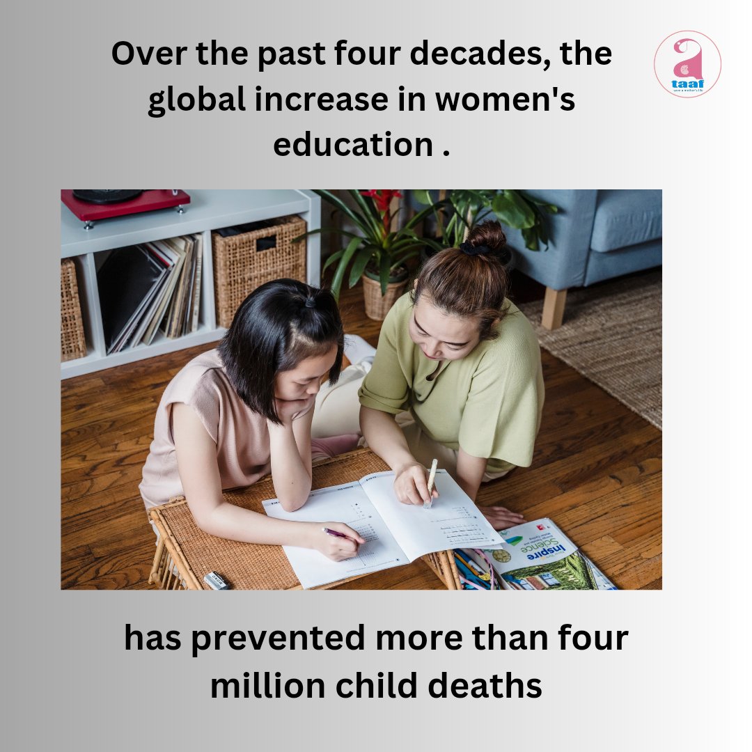 Educating a girl child has saved over 4 million child deaths. A mother who is educated is 50% more likely to survive the paste age 5. Educated a girl child and save the world!!! @theirworldorg @taafoundation01 #girleducation #girleducationmatter #womensafety