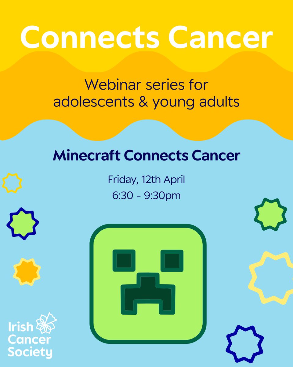 Our week of AYA events ends with: 🎮 Minecraft Connects Cancer, Friday April 12th! Embark on an evening of creativity & collaboration in the Minecraft world! Let your imagination run wild as we explore & connect with players from across the globe! Signup forms.office.com/e/EzxQFPkUu2