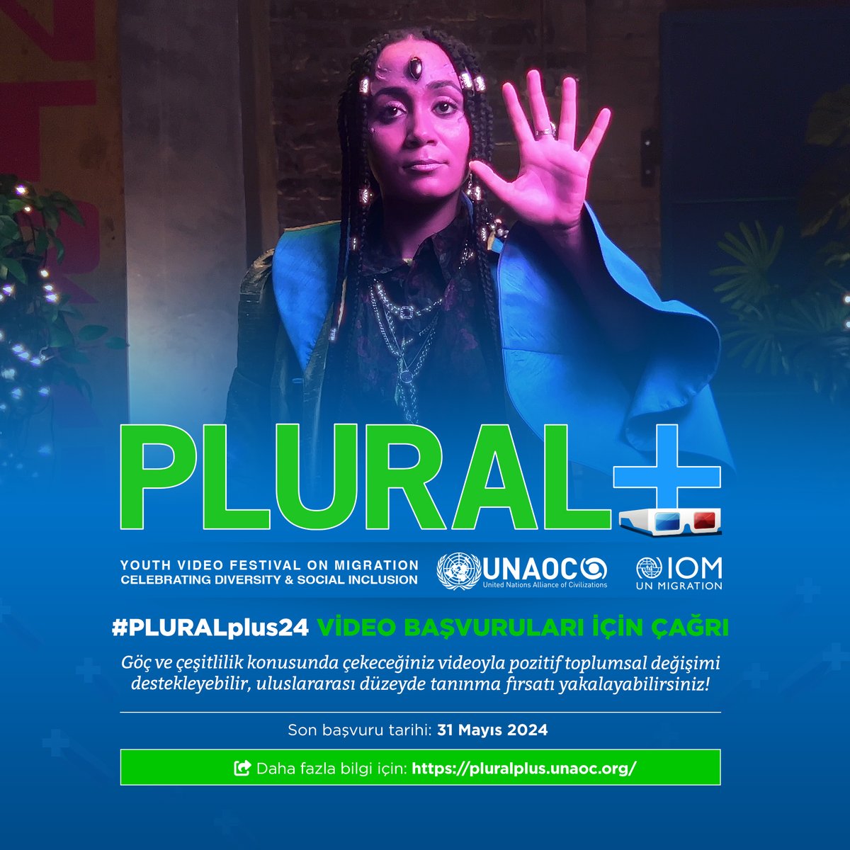 #PLURALplus24 başvuruları başladı! Her yıl genç hikaye anlatıcılarının sunduğu yaratıcı🤯, komik😂ve ilham verici videolar karşısında büyüleniyoruz. Göç, çeşitlilik ve kapsayıcılık hakkında nasıl bir öykü anlatmak istersiniz? 📽️ Videonuzu gönderin: pluralplus.unaoc.org