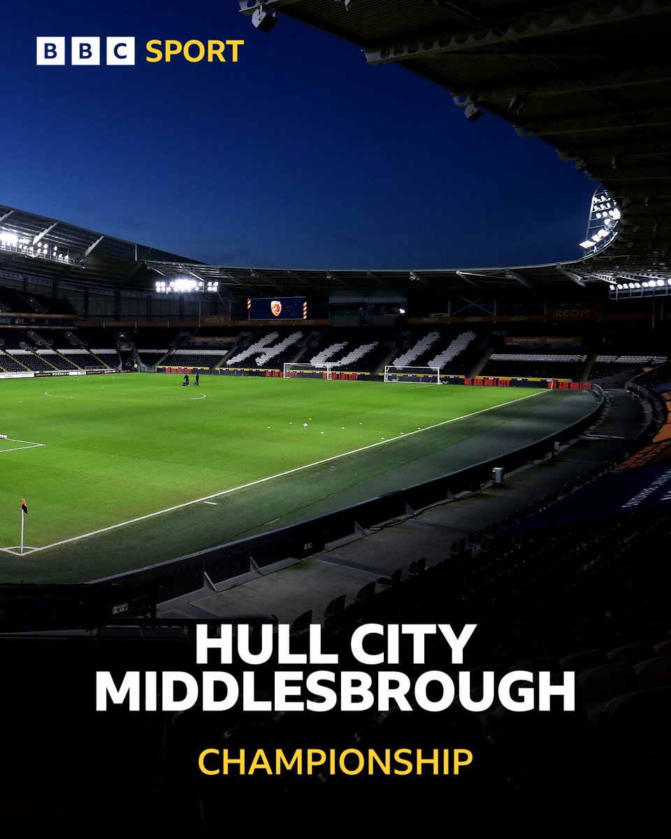 A massive night awaits 💪 🟠 Hull City 🆚 Boro 🔴 🏟️ MKM Stadium ⏰ KO 19:45 🎙️ @pauladdo 🗣️ @MarkosDiSantos & @nmaddo #Boro | #UTB | #BBCFootball
