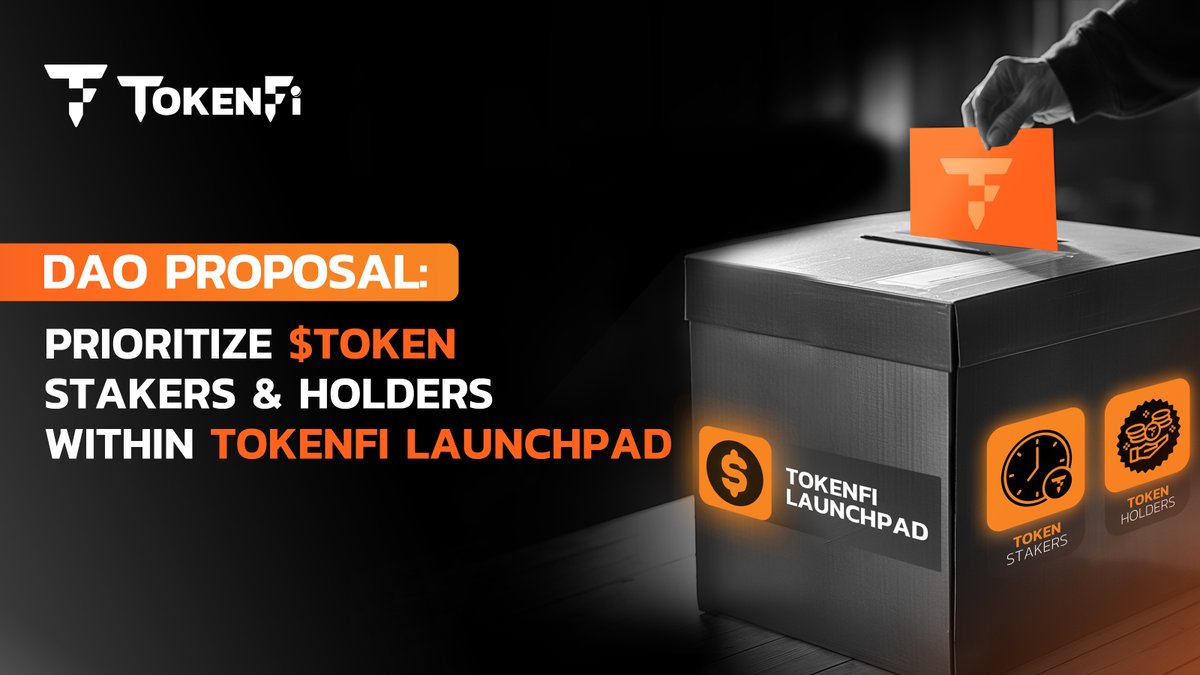 NEW #FLOKI DAO PROPOSAL: Prioritize $TOKEN stakers and holders within TokenFi Launchpad If passed, TOKEN stakers and holders will be prioritized within TokenFi Launchpad going forward. You can read the full proposal and vote here: snapshot.org/#/floki-inu.et…