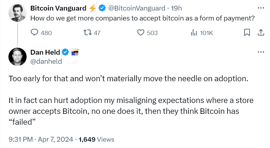 monetaryreset's tweet photo. Bitcoin adoption can hurt bitcoin adoption. https://t.co/j2pcYssz04