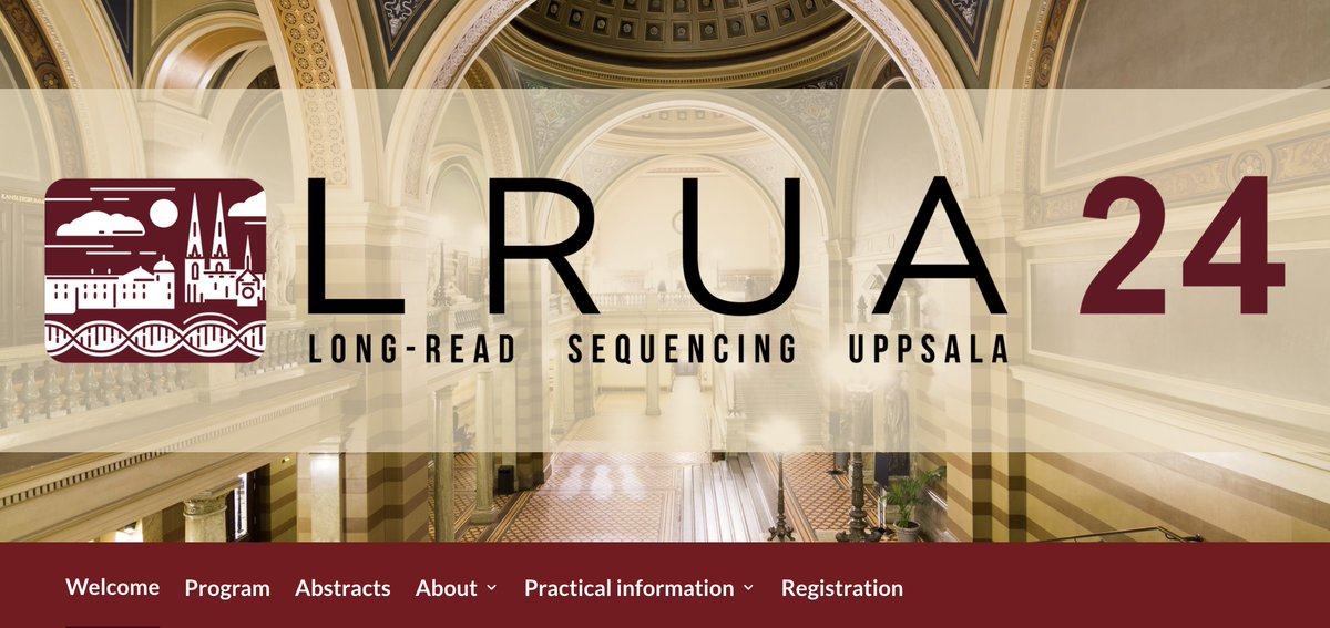 Abstract submission now open for the Long-Read Uppsala Meeting! A great opportunity to present your work and learn about the latest in long-read sequencing. Register on the #LRUA24 website: lrua2024.se @scilifelab @pacbio @nanopore @ngisweden @LongtrecEU