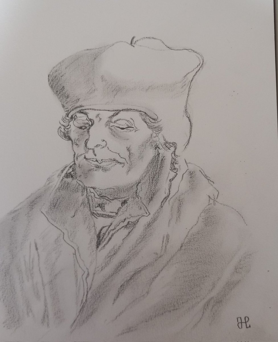 Holly1755's tweet image. #Erasmus van Rotterdam volgens #Albrecht Durer in 1520
Janholart.nl