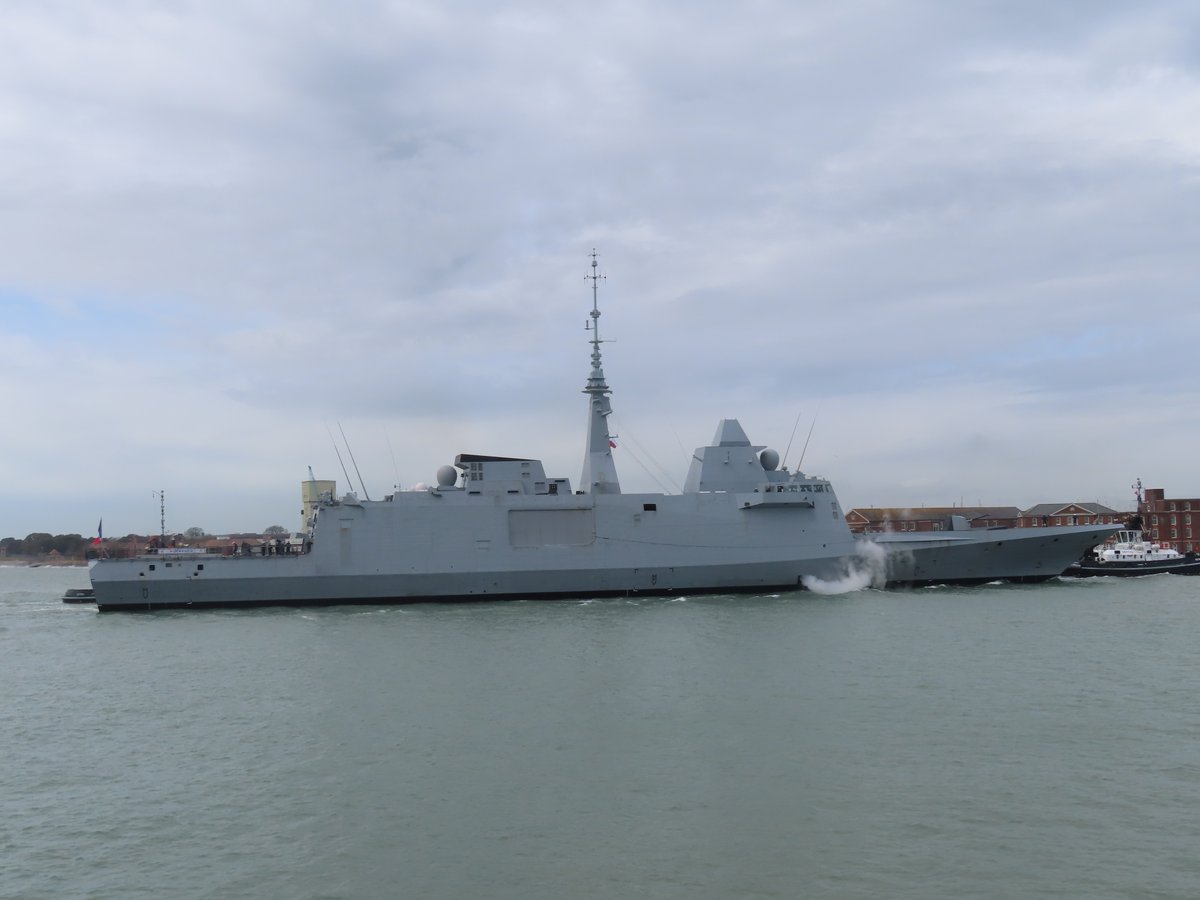 FS NORMANDIE coming into Portsmouth on the 8/4/2024.
@NavyLookout 
@WarshipCam 
@CorbenJake