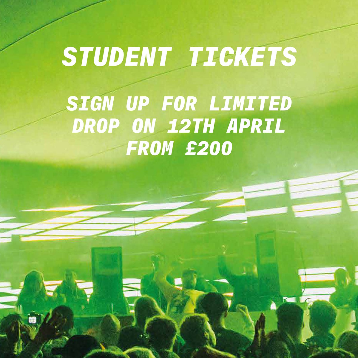 STUDENTS! ✍️ We've got a very limited amount of student tickets dropping for Gottwood this year. Starting from £200 and increasing over a handful of tiers. Sign up below for access. Tickets go live on the 12th April. 🔗 gottwood.co.uk/student-landin…