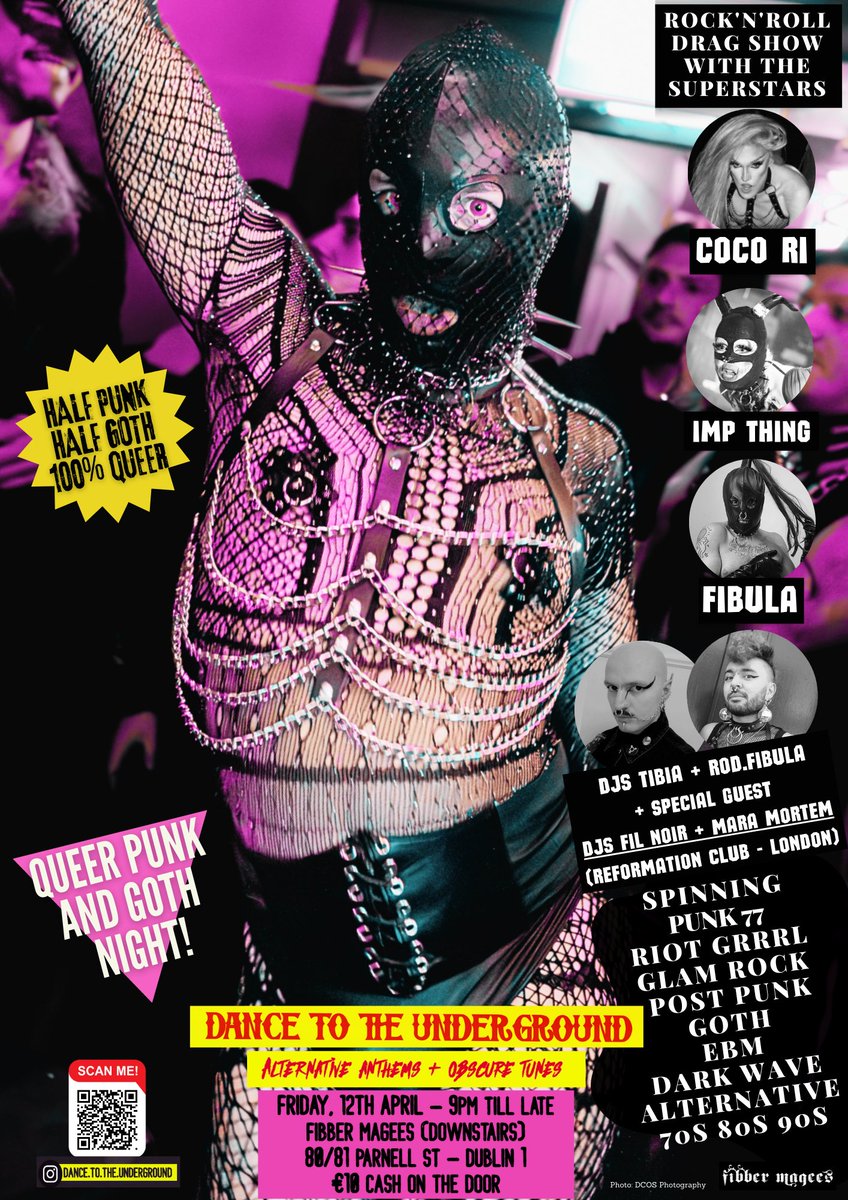 Friday Downstairs : Dance to the Underground - Queer Punk and Goth Night