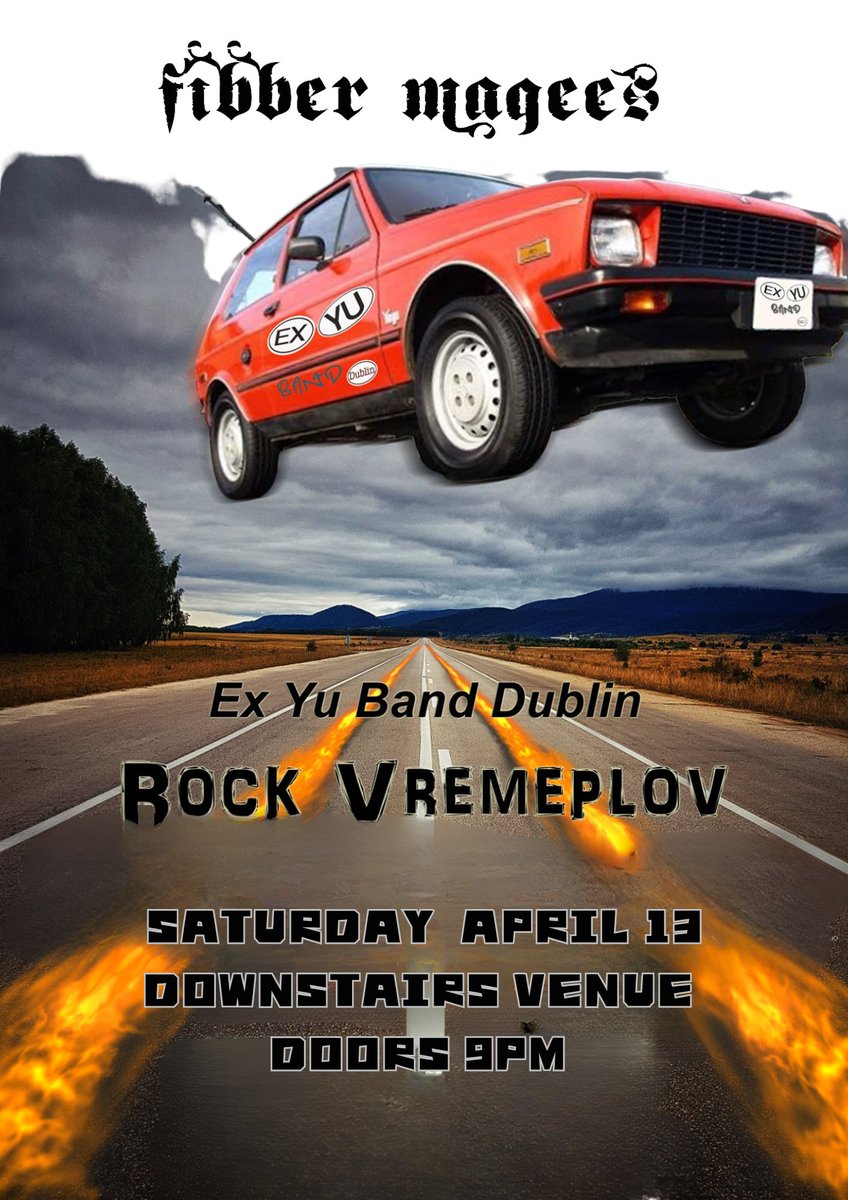 Saturday Downstairs : Ex Yu Band Dublin - Rock Vremeplov Sunday : The Sunday Session with Upbeat Generation , open till late , free admission