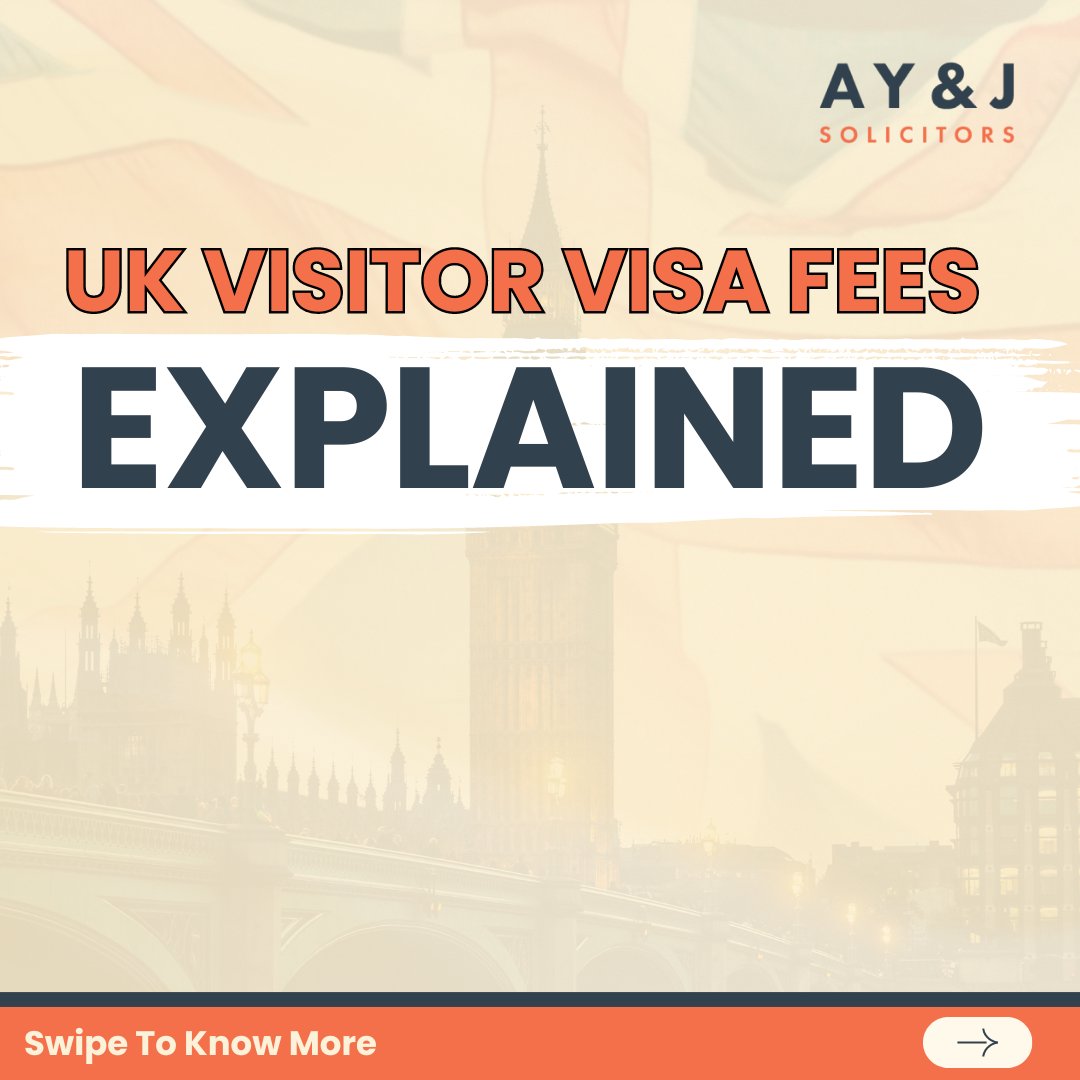 AYJSolicitors's tweet photo. Just in case you missed it, the UK visa fees got a refresh on October 4, 2023.

We’ve put together a super easy guide for you to check out what’s changed. 

Swipe to see all the deets &amp; make your travel planning a breeze. No more surprises!

#UKVisa #TravelTips #EasyTravel https://t.co/Bh0i6rDsuc
