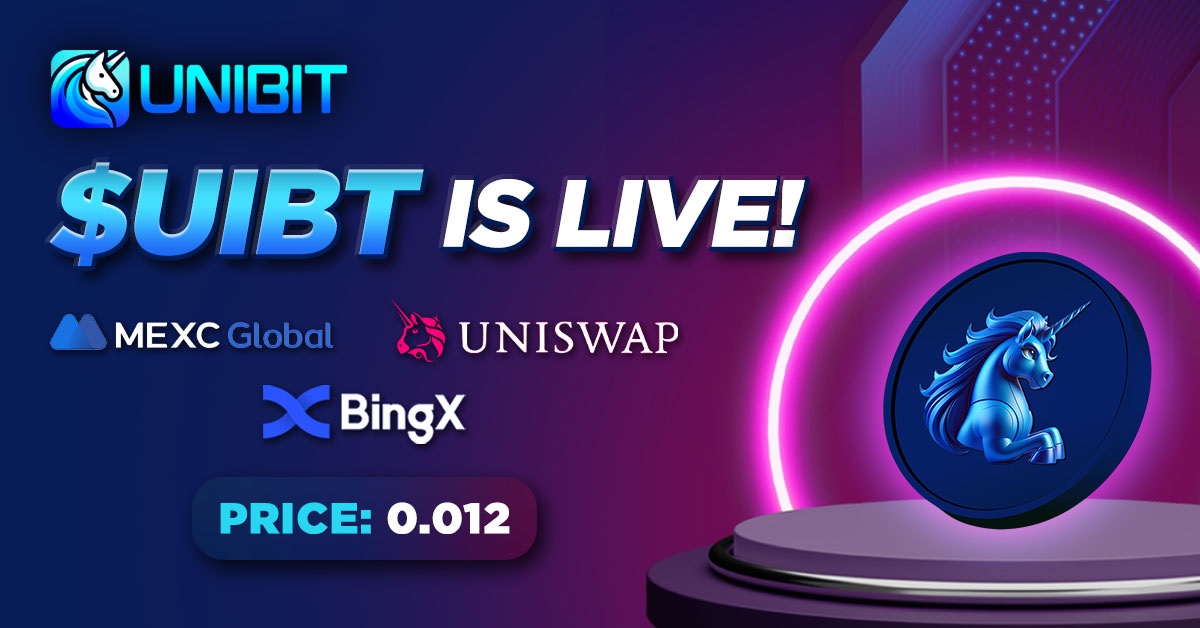 $UIBIT is trading Live! $UIBT IS now available on MEXC BINGX, and Uniswap 🦄 buy now⤵️ MEXC: mexc.com/exchange/UIBT_… BINGX: bingx.com/en-us/spot/UIB… CA: 0x76bc2e765414e6c8b596c0f52c4240f80268f41d #UniBit #Mexc #Uniswap #Bingx #Listing #BRC20 #Bitcoin #BTC #SATS #ORDI