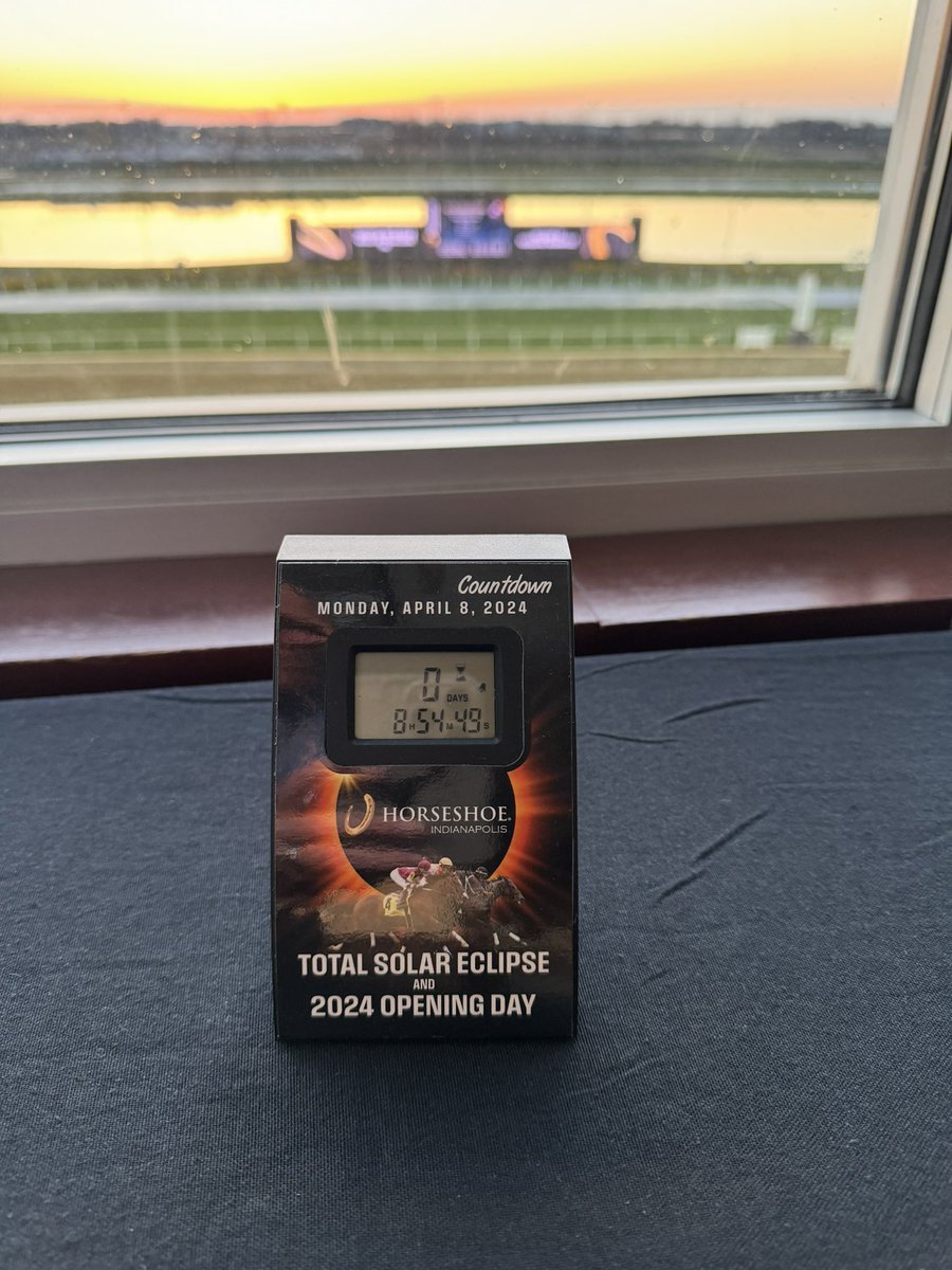 When <a href="/HSIndyTammy/">Tammy Knox</a> gave us these countdown clocks the number said 138 days until opening day <a href="/HSIndyRacing/">Horseshoe Indianapolis Race Course</a>  The long, cold winter is over! We’re back. Going to be a great 2024 season <a href="/RacingRachelM/">Rachel McLaughlin</a> <a href="/MrBAnalyst/">Brian Arrigoni</a> <a href="/JohnGDooley/">John G. Dooley</a> <a href="/TOBAIndiana/">INTOBA</a> <a href="/IndianaHBPA/">Indiana HBPA</a> <a href="/qhrai23/">Quarter Horse Racing Assoc of Indiana</a> <a href="/kjhalstrom/">Kristine Halstrom</a>