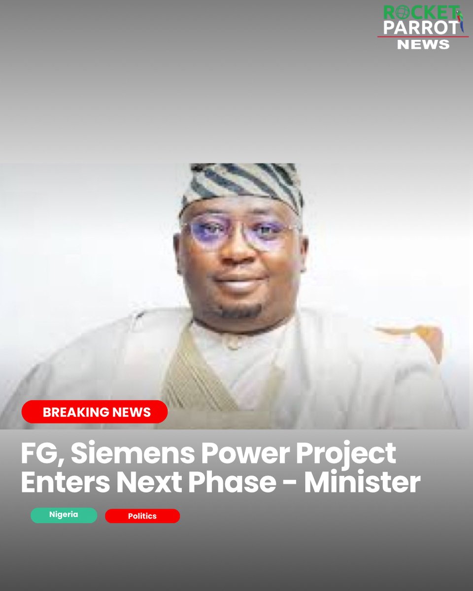 Minister of Power, Adebayo Adelabu, promises enhanced power generation and supply with the arrival of transformers and substations for the $2.3 billion Siemens project. What are your thoughts?

Read more👇

#PoweringNigeria #SiemensProject
