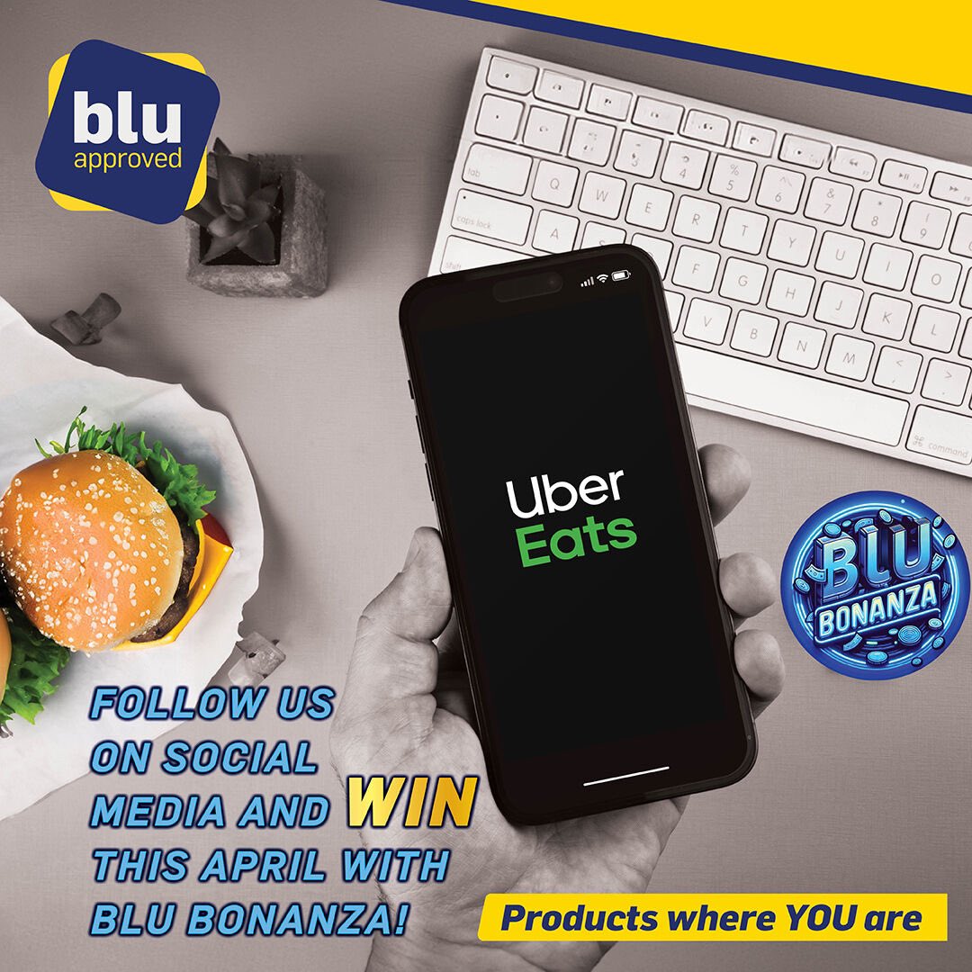 🚀 FOLLOW US ON SOCIAL MEDIA AND WIN THIS APRIL WITH OUR BLU BONANZA! 🚀 This week we are giving away a R50 Uber Eats Voucher! Here's how to enter: - MAKE SURE YOU ARE FOLLOWING US ON ALL SOCIAL MEDIA PLATFORMS! (Instagram, Facebook & X) ️- LIKE this post! SHARE this post to…