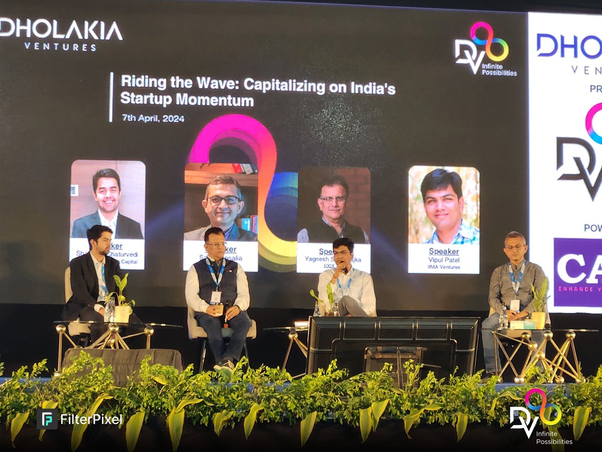 The GVFL team had the pleasure of attending DV8, DHOLAKIA VENTURES' Annual Event, in the vibrant city of Surat. It was an inspiring gathering where industry stalwarts and future leaders converged to share insights, network, and draw inspiration. #DV8 #SuratStartupEcosystem #a4x