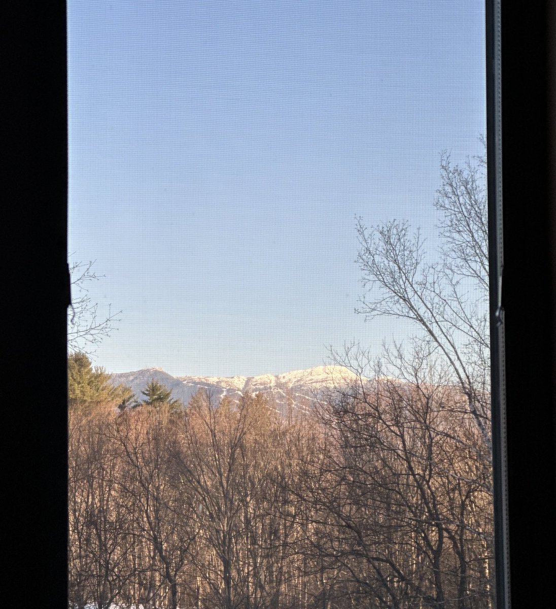 Blue skies so far for the #Eclipse in Stowe, Vermont! 🌖