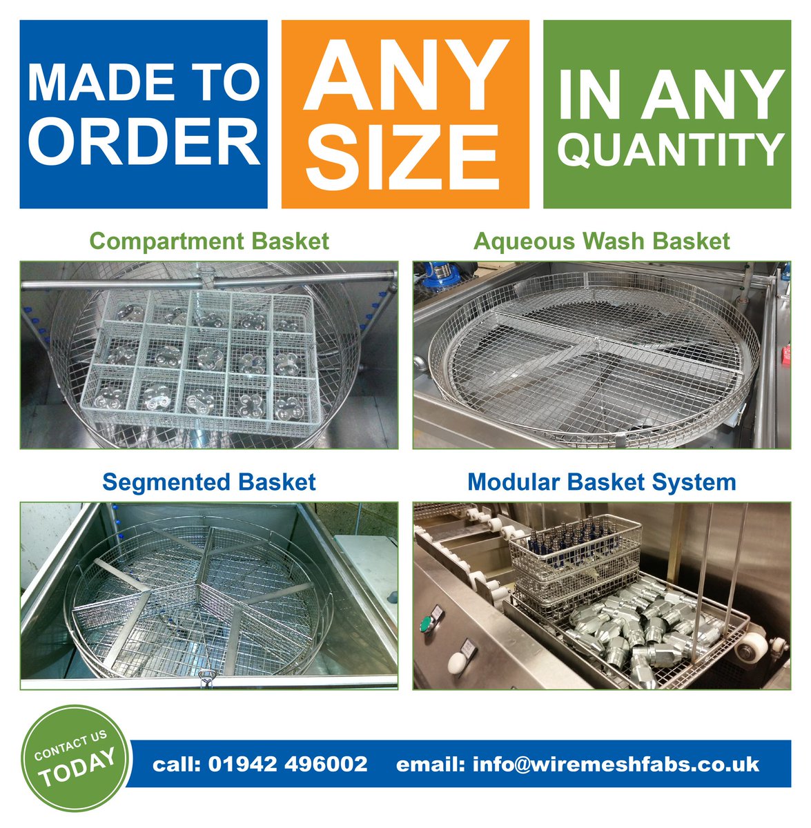 Made to order, in any size, in any quantity!

Contact us to discuss your project, request a quote or place an order.

🌐 wiremeshfabs.co.uk
☎️ 01942 314008
📧 info@wiremeshfabs.co.uk

#weldedmesh #wiremesh #madetoorder #custommade #custombuilt #madeinbritain #madeintheuk