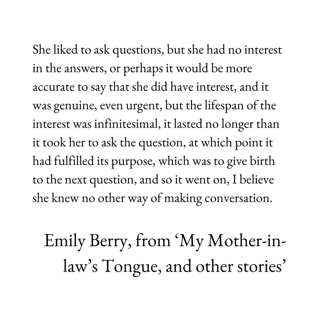 Emily Berry's 'My Mother-in-law's Tongue, and other stories' featured in #ThePoetryReview. Emily will read at the launch with Naomi Shihab Nye, Safiya Kamaria Kinshasa & Verity Spott on 11th April 7pm BST. Book: bit.ly/TPRlaunchSprin… Buy the issue: bit.ly/ThePoetryReview
