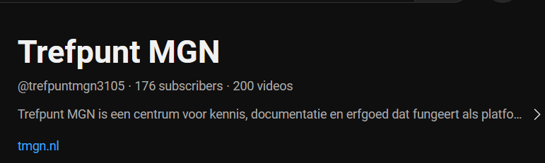 TrefpuntMGN's tweet photo. We hebben veel nieuwe content gepubliceerd op ons YouTube kanaal ! Vergeet niet op Subscribe te klikken 👍 https://t.co/os3aAKqHox