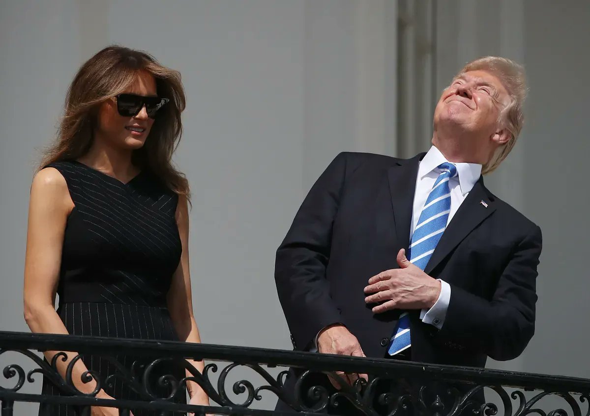 The Total Eclipse of Donald Trump , by @RBReich open.substack.com/pub/robertreic… #DonTheCon is running out of suckers. The eclipse is today, please don't do a #DumbDonald, wear protective glasses when viewing it.