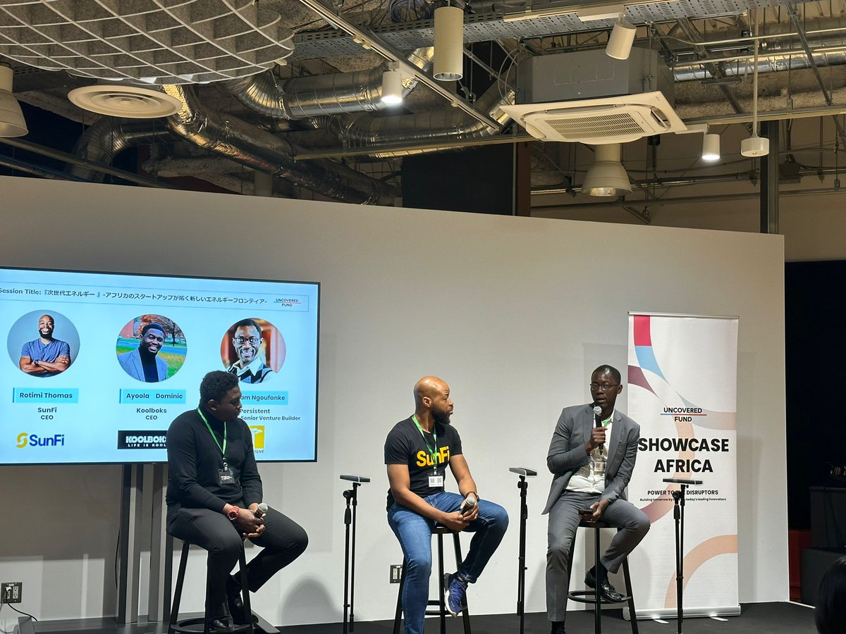 PersistentEnrg's tweet photo. Picture moments from a remarkable experience at the Uncovered Fund Showcase Africa 2024 conference held on the 19th of March in Tokyo, Japan where we had Persistent Partners Tobias Ruckstuhl & Toukam Ngoufanke speak and moderate Panels.
#emobilty #RenewableEnergy #Africa https://t.co/trqqNkF2Rx