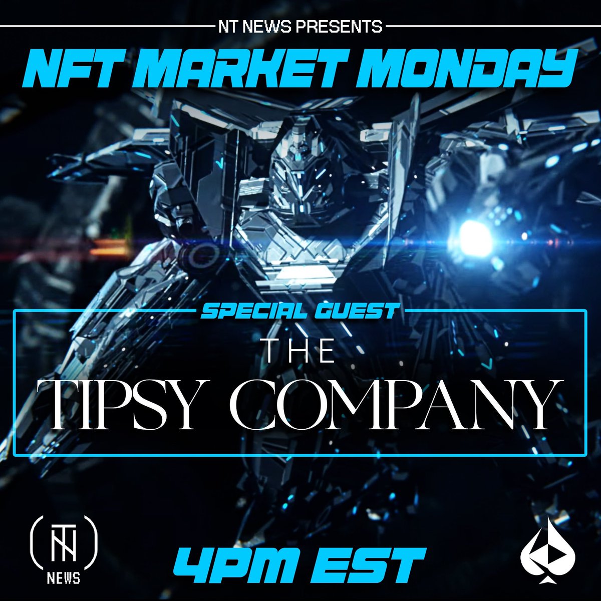 This week on NFT Market Monday, feat. @ForeverTipsyETH - Crypto Markets Overview 📈 - NFTs are Back (but on #Base) 🖼️ - @coinbase Wins 🏆 - Memecoin and Airdrop Manias Continue 🐸 - @TipsyCoin's Nova Frontier: Launching Apr 16, 10am EST 🚀 Link: twitter.com/i/spaces/1mnxe…