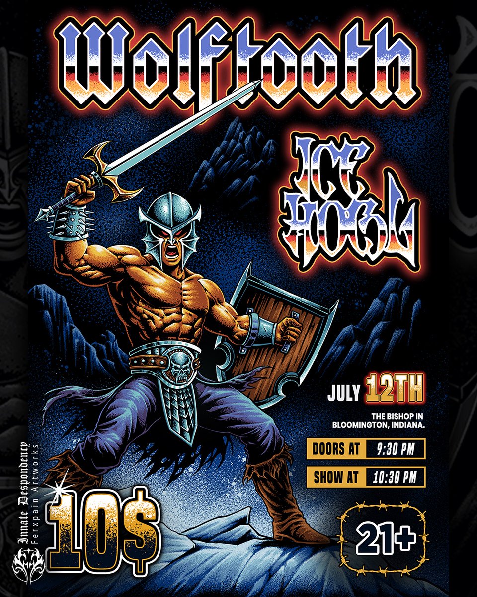 Ferxpain's tweet photo. Heavy Metal flyer artwork I did for @ice_howl_official and @wolftoothmetal . really enjoyed working on this artwork. Thank you for giving me the opportunity to do this amazing Heavy metal artwork.⚔️⚔️⚔️
https://t.co/eiNDXMExU2 https://t.co/WrjnCGfNdc