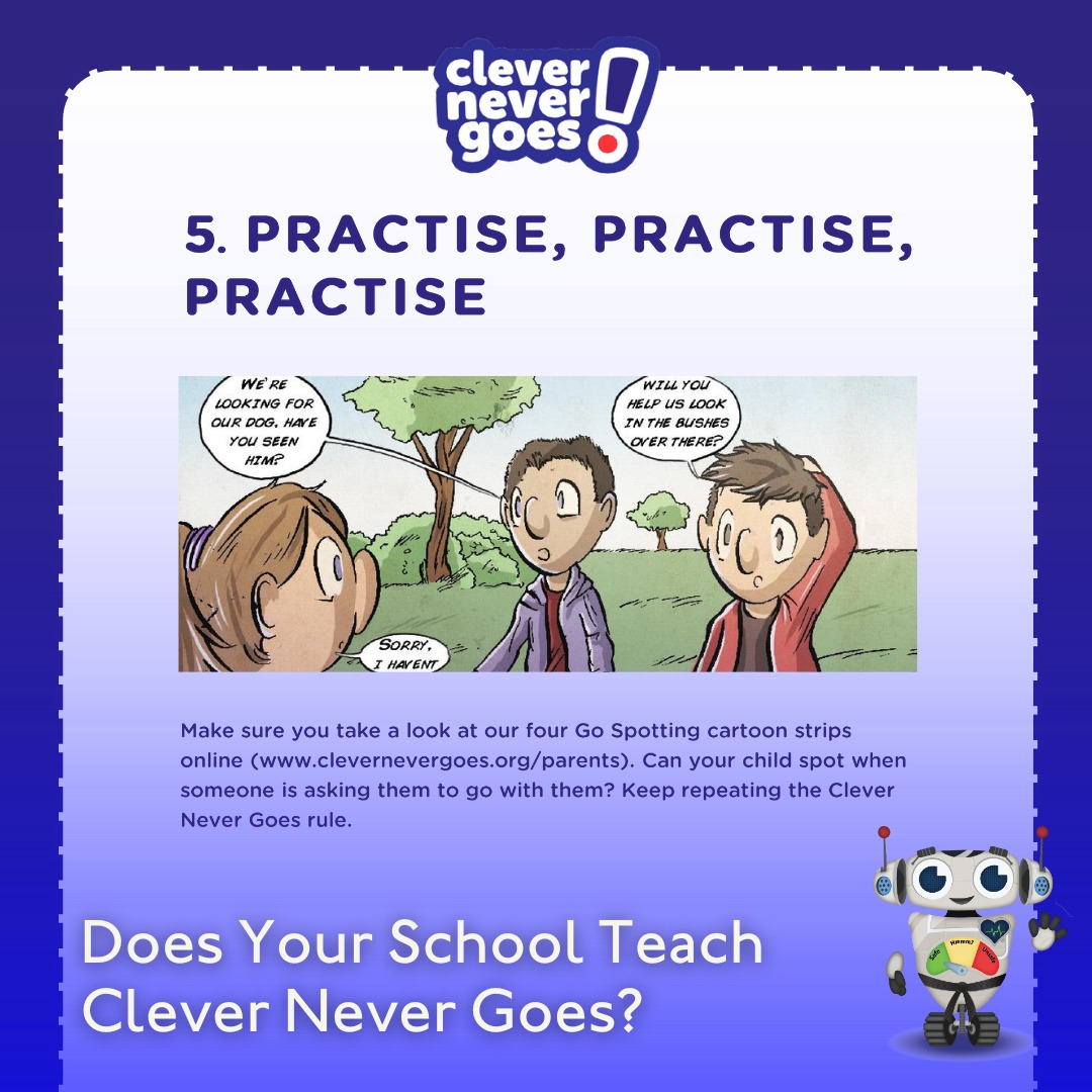 Your Child Needs To Learn Clever Never Goes!

There’s no escaping that worrying things do sometimes happen. 
As a UK based #Charity it is our mission to share our #FREE learning resources with parents and teachers.

clevernevergoes.org/parents-2/

#Parents #ChildSafety #Mumsnet