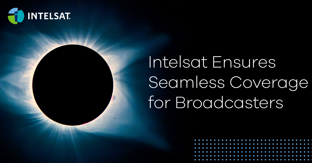 The path of totality may fall in areas inaccessible to broadcasters except via satellite. Intelsat's Galaxy fleet enables live coverage of the solar eclipse for the US and international broadcasters and news networks along the eclipse path. #solareclipse