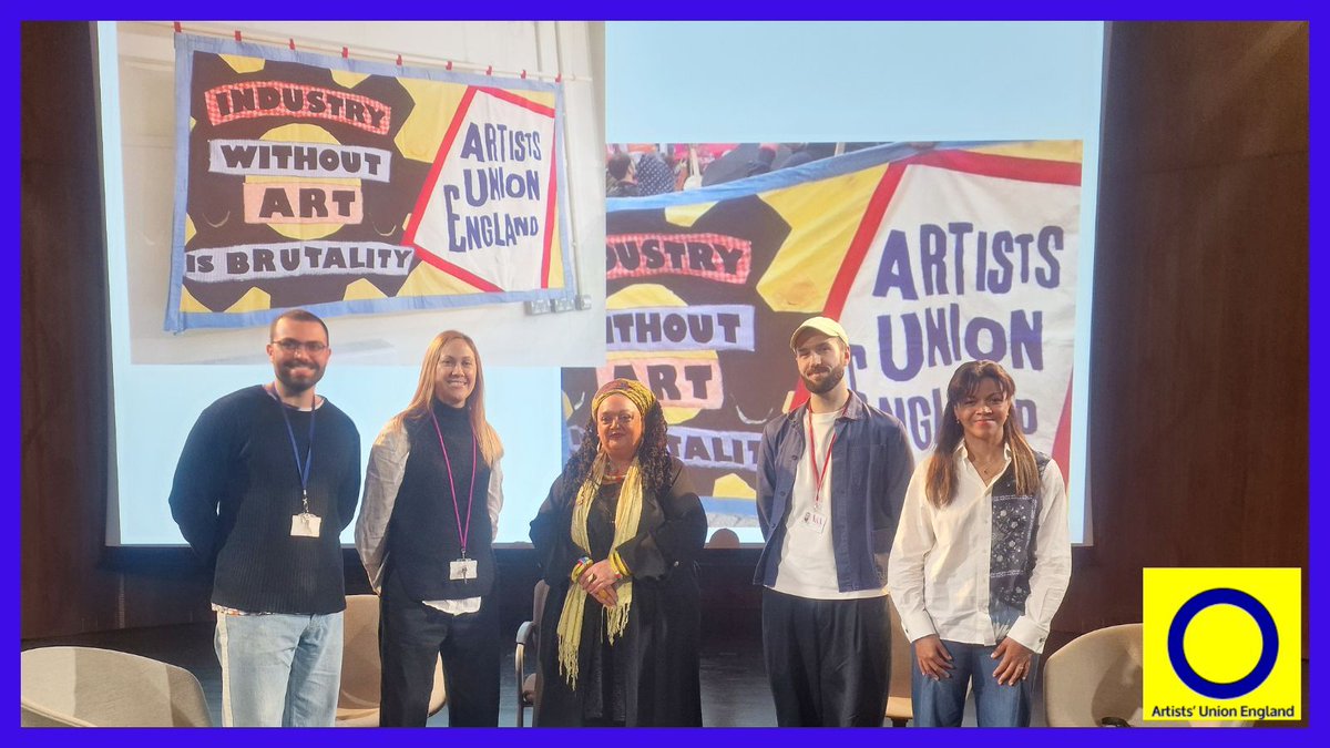 We work to ensure organisations pay artists fairly and treat them with respect. This is our Co-Chair Zita Holbourne speaking to staff at the V&A about pay and rights for artists. There is strength in solidarity. Join AUE here: buff.ly/41S3v0a #fairpay #artistsareworkers