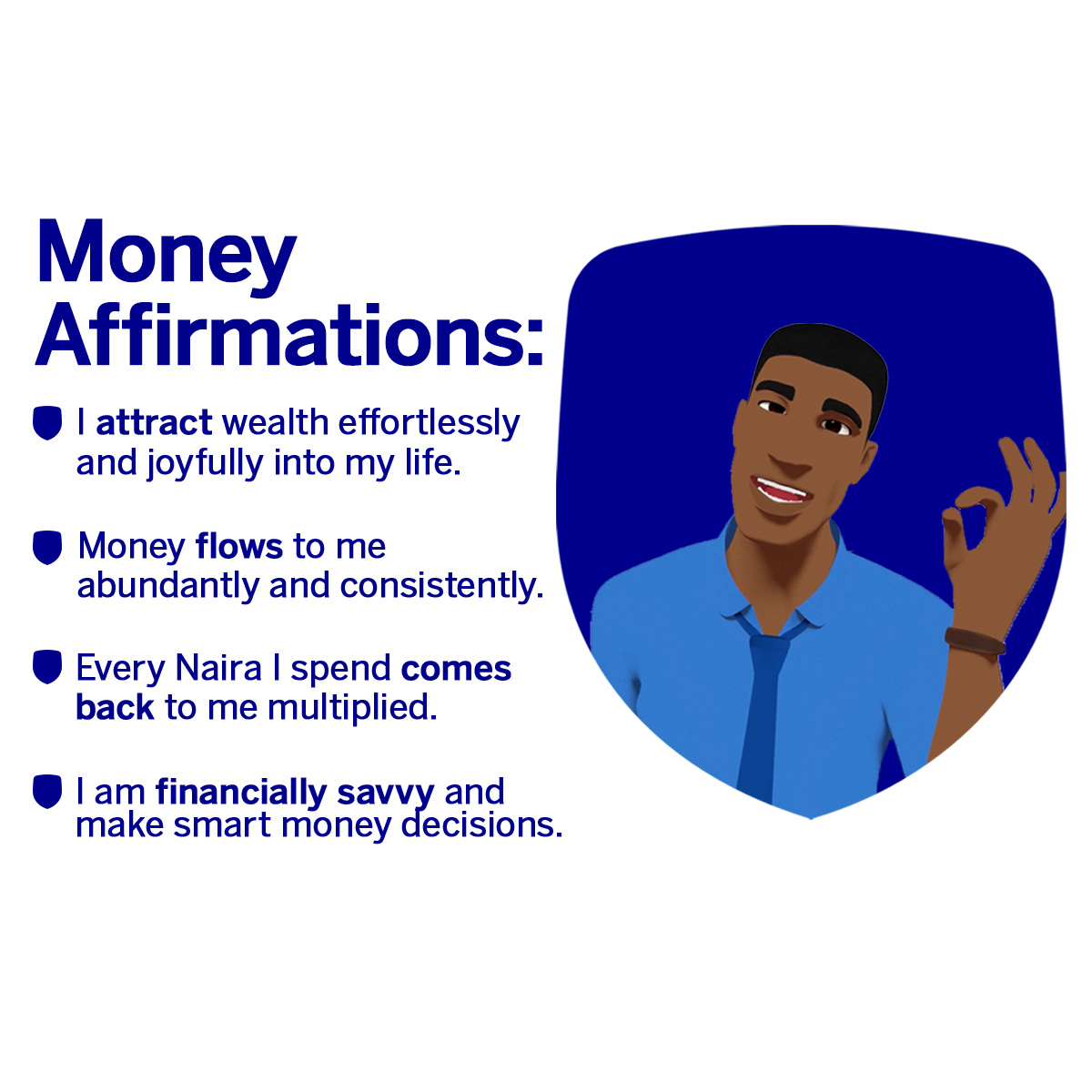 Did you make these affirmations? Then drop a money emoji. 💶​ #StanbicIBTC​ #MoneyAffirmations