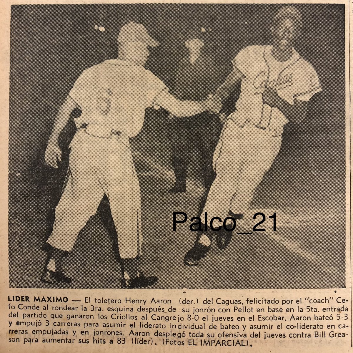 Un día para la HISTORIA ; HOY,Lunes 8 de Abril 1974 (50años) #HankAaron de los @Braves y de los @CriollosCaguas (1953-54) CONECTA su histórico jonròn #715 para romper la marca de HRs de el Bambino #BabeRuth de 714HRs… cRHyPEIPR 🇵🇷👇🏽